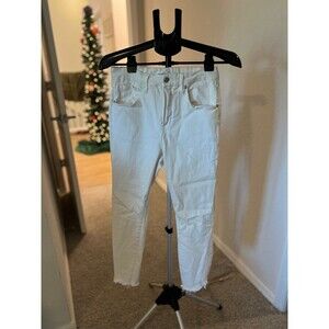 Good American Jeans - Good Legs Cropped White Denim Women’s Size 12/31